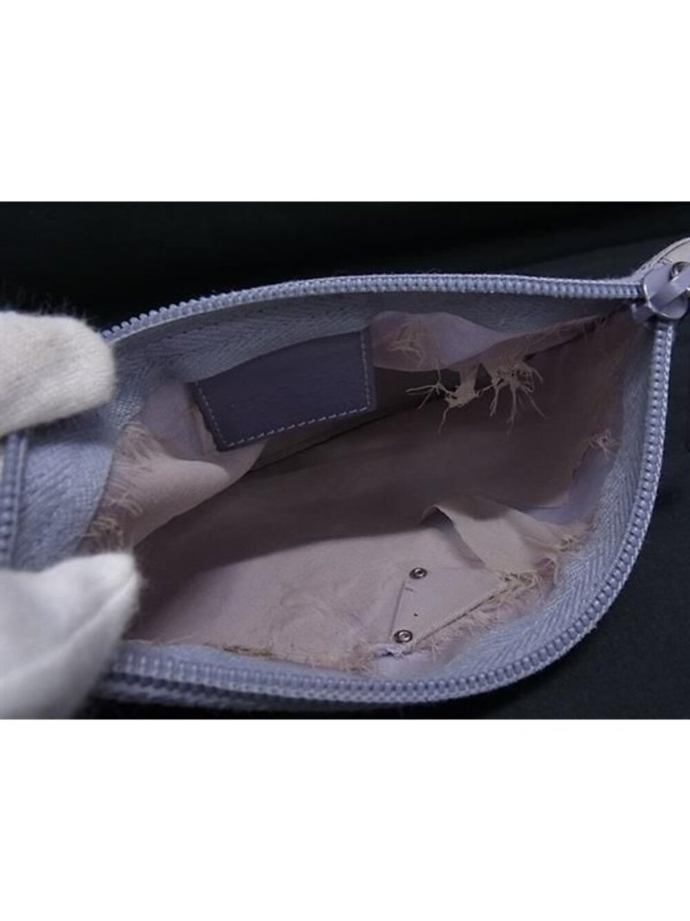 Prada Tessuto Nylon Multi Pouch Case Light Purple - Picture 3 of 4